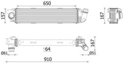 MAHLE Chladič plniaceho vzduchu MAHLE CI 701 000P (CI 701 000P)