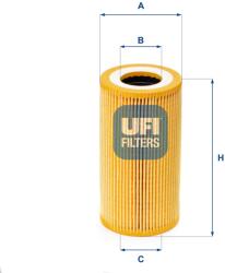 UFI Olejový filter UFI 25.165. 00 (25.165.00)