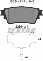 TEXTAR Sada brzdových platničiek kotúčovej brzdy TEXTAR 2286401 (2286401)