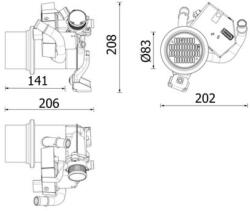 MAHLE Chladič pre recirkuláciu plynov MAHLE CE 39 000P (CE 39 000P)