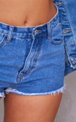 Prettylittlething Kék Rövidnadrág Jeans Ripped B13 rfd M