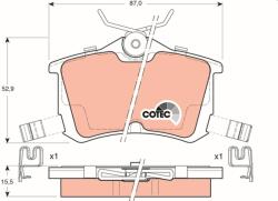 TRW Sada brzdových platničiek kotúčovej brzdy TRW GDB3190 (GDB3190)