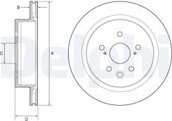 DELPHI Tarcza Ham. Lexus Gs 12- Tyl (bg4962c)