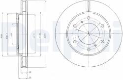 DELPHI Brzdový kotúč DELPHI BG4257 (BG4257)