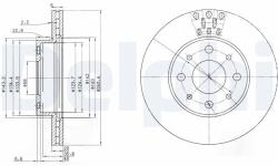 DELPHI Tarcza Ham. Fiat Siena 240mm Went (bg3425)