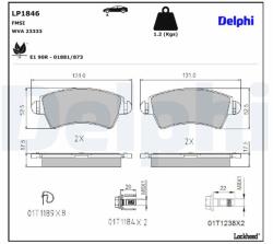 DELPHI Klocki Ham. Peugeot 206 (lp1846)