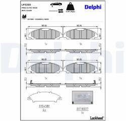 DELPHI Klocki Ham. Tyl Ford Mustang 15- (lp3255)