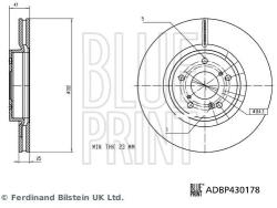 BLUE PRINT Brzdový kotúč BLUE PRINT ADBP430178 (ADBP430178)