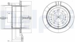 DELPHI Brzdový kotúč DELPHI BG3534 (BG3534)