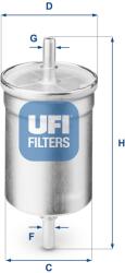 UFI Palivový filter UFI 31.710. 00 (31.710.00)