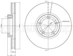 METELLI Brzdový kotúč METELLI 23-0459 (23-0459)
