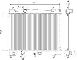 VALEO Chladič motora VALEO 735445 (735445)
