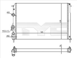 TYC Chladič motora TYC 728-0055-R (728-0055-R)