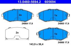 ATE Sada brzdových platničiek kotúčovej brzdy ATE 13.0460-5694.2 (13.0460-5694.2)