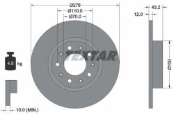 TEXTAR Brzdový kotúč TEXTAR 92221003 (92221003)