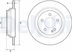 DELPHI Tarcza Ham. Tyl Mercedes Vito W447 14- (bg4811c)