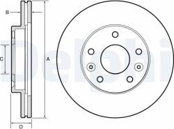 DELPHI Tarcza Ham. Przod Dacia (bg4455)