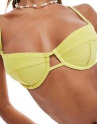 South Beach zöld csillámos bikini felső B03 pjo S