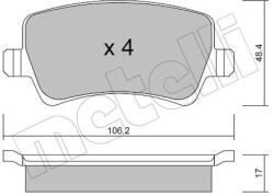METELLI Sada brzdových platničiek kotúčovej brzdy METELLI 22-0676-0 (22-0676-0)