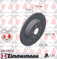 ZIMMERMANN Brzdový kotúč ZIMMERMANN 250.1385. 52 (250.1385.52)