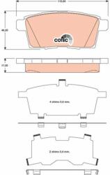 TRW Sada brzdových platničiek kotúčovej brzdy TRW GDB3472 (GDB3472)