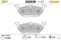 VALEO Sada brzdových platničiek kotúčovej brzdy VALEO 302029 (302029)