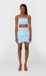 Stradivarius Kétszínű Kockás Vállpántos Felső (XL) (266919)