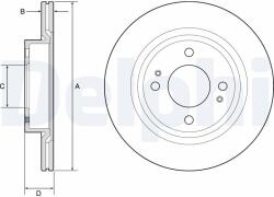 DELPHI Tarcza Ham. Mitsubishi Space Star 12- (bg4830c)
