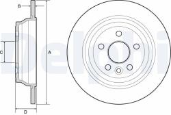 DELPHI Brzdový kotúč DELPHI BG4656C (BG4656C)