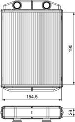 VALEO Výmenník tepla vnútorného kúrenia VALEO 811553 (811553)