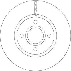 TRW Brzdový kotúč TRW DF6509 (DF6509)