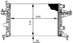 MAHLE Chladič motora MAHLE CR 388 000S (CR 388 000S)