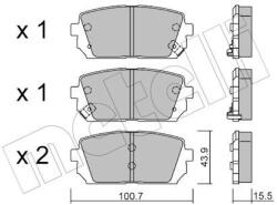 METELLI Sada brzdových platničiek kotúčovej brzdy METELLI 22-0784-0 (22-0784-0)