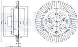 DELPHI Tarcza Ham. Rover Discovery Iii 04- Tyl (bg4020c)