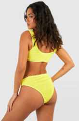 Boohoo sárga Bikini Alsó Ráncos NG2 wwf Xs