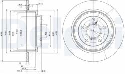 DELPHI Tarcza Ham. Subaru Forester 01- Tyl (bg2826)