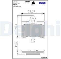 DELPHI Klocki Ham. Citroen C5 Tyl (lp1680)