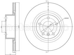 METELLI Brzdový kotúč METELLI 23-1261C (23-1261C)