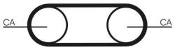 Continental Ctam Ozubený remeň CONTINENTAL CTAM CT1112 (CT1112)