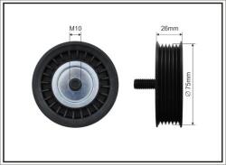 CAFFARO Vratná/vodiaca kladka rebrovaného klinového remeňa CAFFARO 500080 (500080)