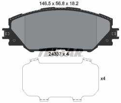 TEXTAR Sada brzdových platničiek kotúčovej brzdy TEXTAR 2433701 (2433701)