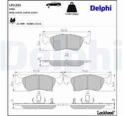 DELPHI Klocki Ham. Toyota Avensis 97- (lp1231)