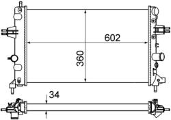 MAHLE Chladič motora MAHLE CR 574 000S (CR 574 000S)