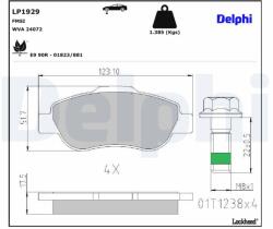 DELPHI Klocki Ham. Fiat Panda 1.3jtd (lp1929)