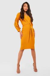 Boohoo sárga ruha hosszú ujjú B18 száj S