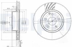 DELPHI Brzdový kotúč DELPHI BG3756 (BG3756)