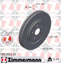 ZIMMERMANN Brzdový kotúč ZIMMERMANN 590.2854. 20 (590.2854.20)