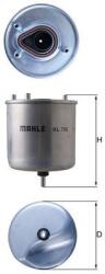 MAHLE Filtr Paliwa Psa (kl 788)
