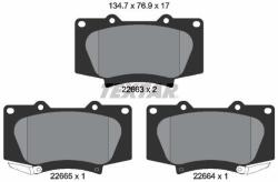 TEXTAR Sada brzdových platničiek kotúčovej brzdy TEXTAR 2266301 (2266301)