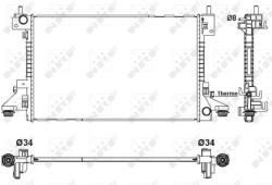 NRF Chladič motora NRF 53160 (53160)